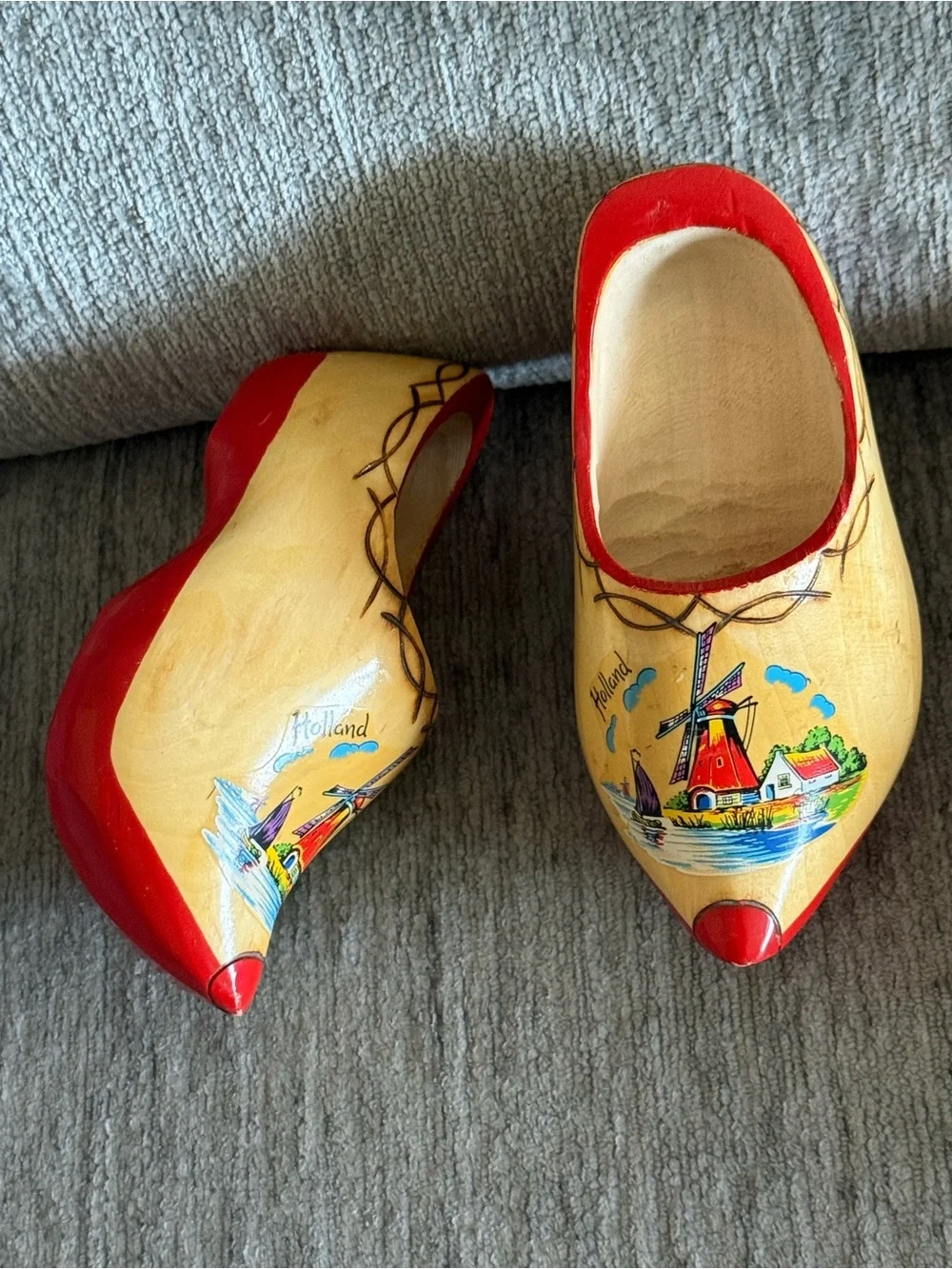 Hand-Painted Kids Dutch Wooden Clogs/klompen